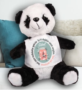 Kişiye Özel Doğum Günü Mesajlı Peluş Panda 23cm 81901