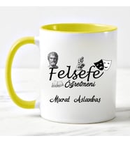 Felsefe Öğretmenine Kupa Bardağı Sarı