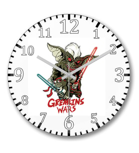 Gremlin Wars Duvar Saati Bombeli Gercek Cam