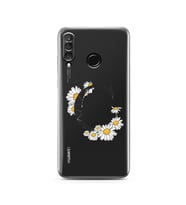 Papatya Harf Tasarım Süper Şeffaf Silikon Telefon Kılıfı Huawei P30 Lite  C-Harf