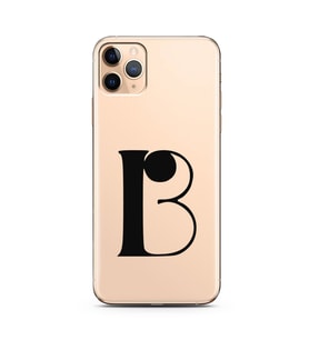 Iphone 11 Pro Max Harf Tasarımlı Telefon Kılıfı B-Harfi 
