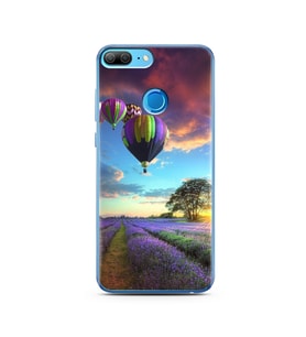 Lavanta Bahçesi Tasarımlı Süper Şeffaf Silikon Telefon Kılıfı Huawei Honor 9 Lit