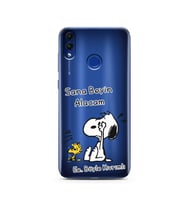 Snoopy Tasarımlı Süper Şeffaf Silikon Telefon Kılıfı Huawei Honor 8C 