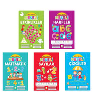 Okul Öncesi Neşeli Etkinlikler Seti 5 Kitap