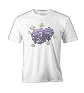 Pokemon - Weezing Beyaz Erkek Tshirt