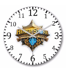 Hearthstone   Duvar Saati Bombeli  Gercek Cam