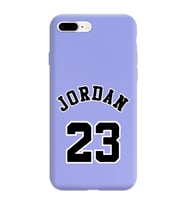 Iphone 8 Plus Air Jordan Tasarımlı Mor Lansman Telefon Kılıfı