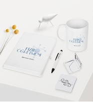 BK Gift Kişiye Özel Fizik Öğretmeni Temalı Beyaz Defter Kalem Kupa Ayna Seti - 1