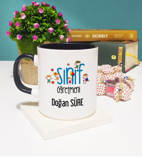 Sınıf Öğretmeni Kupa Bardak Siyah