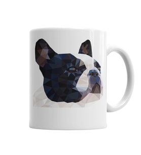 Diamond Bulldog Köpek Pug Kupa Bardak Porselen