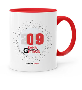 BK Gift Kişiye Özel 2020 Sana Mutluluk Getirsin Kırmızı Kupa Bardak  1