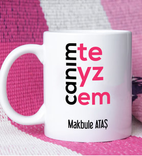 Teyzeye Canım Teyzem Tasarımlı Kişiye Özel Teyze Kupa Bardak