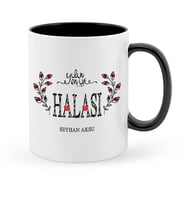BK Gift Kişiye Özel Yılın En İyi Halası Siyah Kupa Bardak