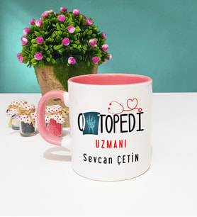 Ortapedi Uzmanı Kupa Bardak Pembe