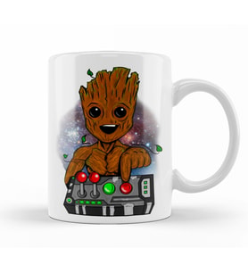 Baby Groot Baby Tree Don't Push Kupa Bardak Porselen