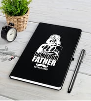 BK Gift Kişiye Özel Baba Siyah Defter Kalem Seti-2