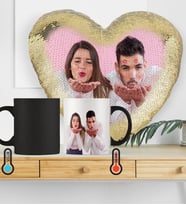 BK Gift Kişiye Özel Sevgililer Günü Sihirli Set Altın Yaldız