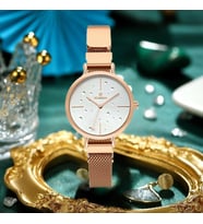 Coliseum Kadın Kol Saati Lüks Moda Şık Trend Bayan Kol Saati Siyah Rose Gold
