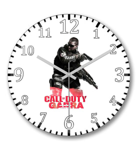 Call Of Duty Garra Duvar Saati Bombeli Gercek Cam