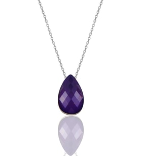 Söğütlü Silver Gümüş his taşı kolye