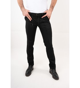 ECER BELİ LASTİKLİ SLİMFİT ERKEK PANTOLON (Siyah)