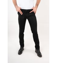 ECER BELİ LASTİKLİ SLİMFİT ERKEK PANTOLON (Siyah)