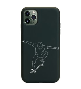 Iphone 11 Pro Çizgi Tasarımlı Siyah Lansman Telefon Kılıfı
