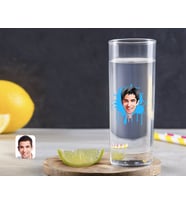 BK Gift Kişiye Özel Renkli Baskılı Erkek Karikatürlü Vodka Bardağı-31 (Beyaz)