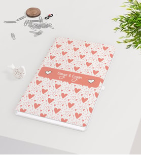BK Gift Kişiye Özel Sevgililer Günü Beyaz Defter-40