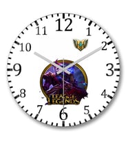 Jhin LoL League Of Legends Duvar Saati Bombeli Gercek Cam