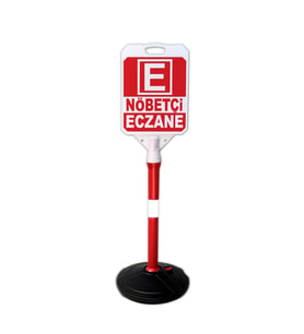 Nöbetçi Eczane Reklam ve Yönlendirme Tanıtım Bariyer Dubası