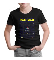 Pac-Man - Get Ready Siyah Çocuk Tshirt