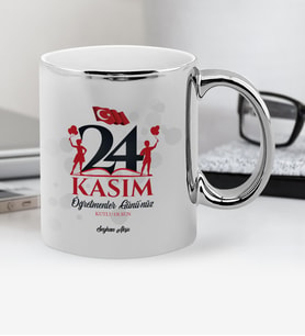 BK Gift Kişiye Özel Öğretmenler Gününüz Kutlu Olsun Krom Kupa Bardak - 2