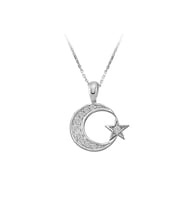 Sirius Pırlanta Taşlı Ay Yıldız Kolye 0701P0048