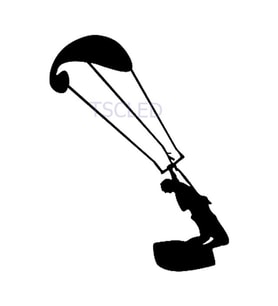 kitesurf moda araba Sticker kişiselleştirilmiş çıkartması