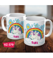 Kişiye Özel İsimli Unicorn Çocuğa Hediye Kupa Bardak