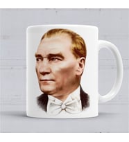 Mustafa Kemal Atatürk Kupa Bardak  Porselen