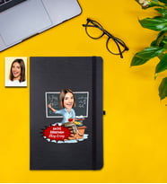 Kişiye Özel Öğretmenler Gününe Hediye Karikatür Defter