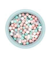 Wellgro Bubble Pop Mint Top Havuzu-Mint/Beyaz/Şeffaf/Pembe (Mint Yeşili)