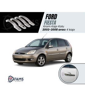Ford Fiesta Krom Kapı Kolu 4 Kapı 2001 - 2008 P.Çelik