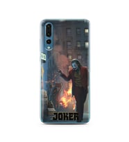 Joker Tasarımlı Süper Şeffaf Silikon Telefon Kılıfı Huawei P20 Pro  
