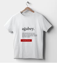 Ağabey Temalı İsimli Beyaz Tişört