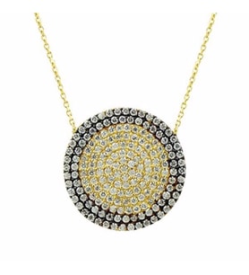 Kolye Sosyetegözü 3,34 Gram 14 Ayar Altın (Sarı)