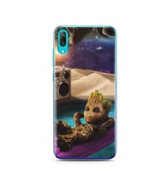 Baby Groot Tasarım Süper Şeffaf Silikon Telefon Kılıfı Huawei Y7 Prime 2019