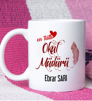 Mesajlı Okul Müdürü Kupa Bardak