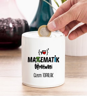 Matematik Öğretmeni Kişiye Özel Kumbara