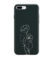 Iphone 8 Plus Çizgi Tasarımlı Siyah Lansman Telefon Kılıfı