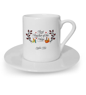 BK Gift Kişiye Özel Yılın En İyi Öğretmeni Türk Kahvesi Fincanı  1