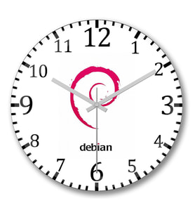 Debian Duvar Saati Bombeli Gercek Cam