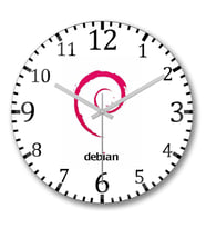 Debian Duvar Saati Bombeli Gercek Cam